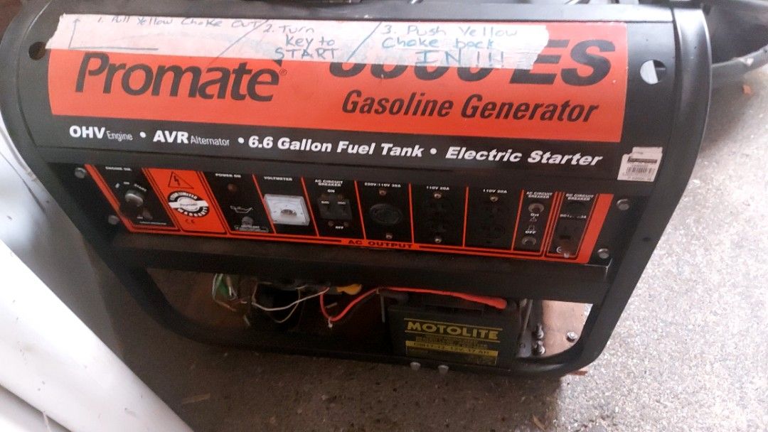 Promate 8800ES GASOLINE Generator, Commercial & Industrial
