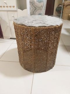 rattan center table or laundry basket
