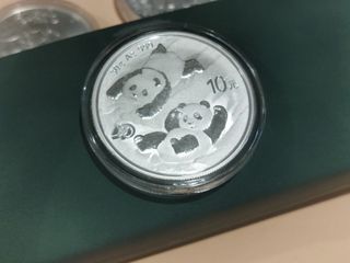 Real Silver Lucky Twin Panda .999 Bullion