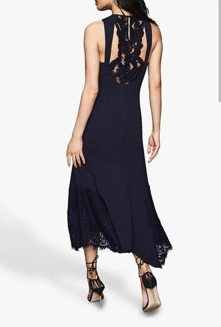 peacock lace dress Peacock Sleek Satin V-Neck Dress For Prom With Beading And Lace-Up Bac main image 1