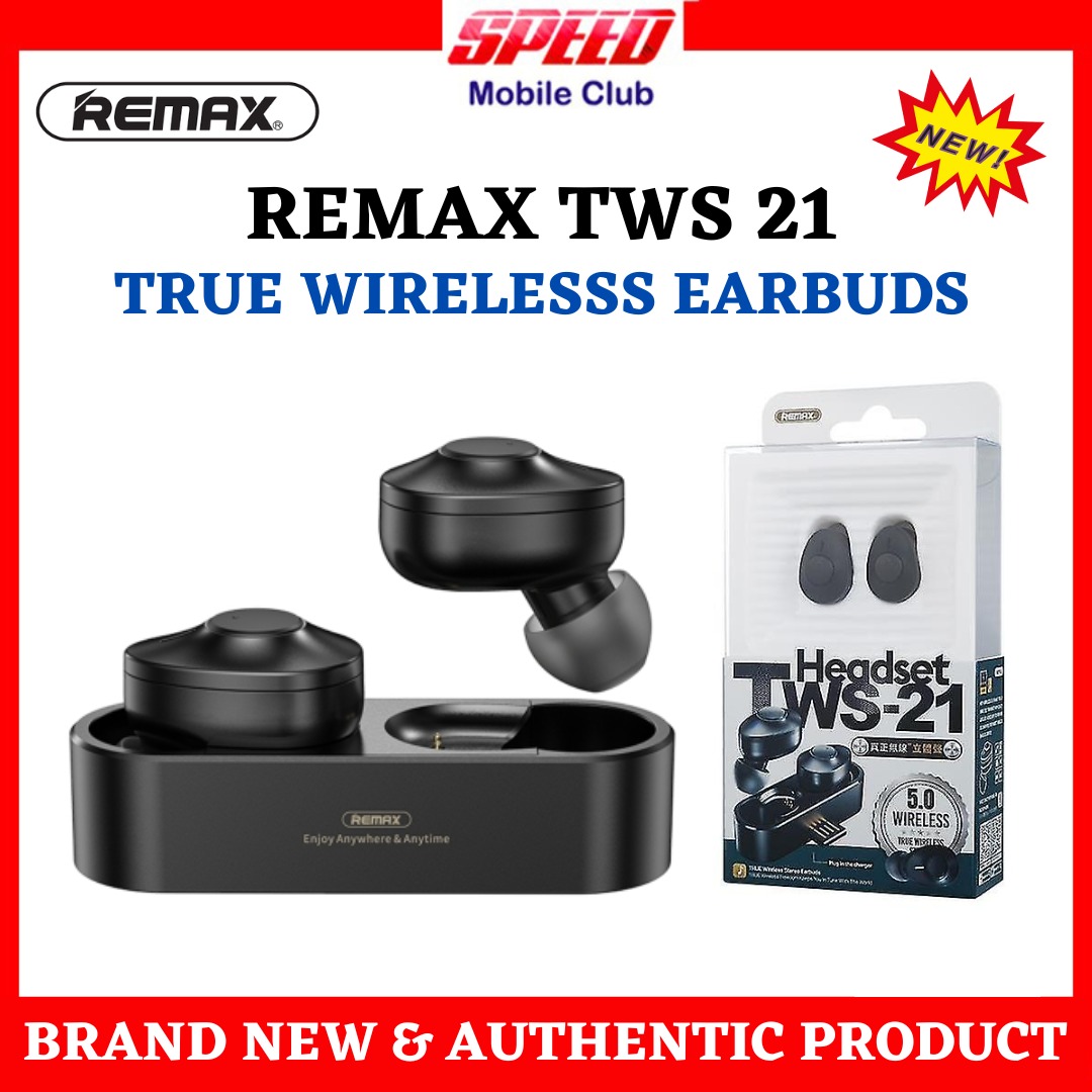 Remax Tws 21 Bluetooth 5.0 Stereo True Wireless Bluetooth Earphone