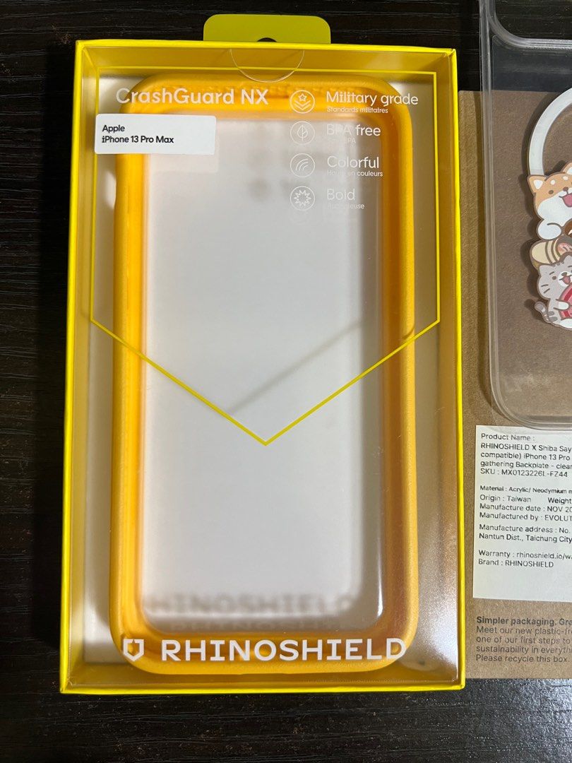 Rhinoshield iPhone 13 Pro Max MagSafe, Mobile Phones & Gadgets, Mobile &  Gadget Accessories, Cases & Sleeves on Carousell