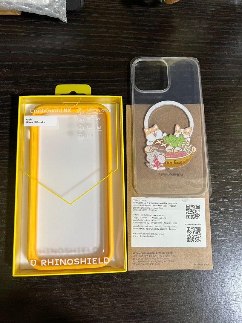 Rhinoshield iPhone 13 Pro Max MagSafe, Mobile Phones & Gadgets, Mobile &  Gadget Accessories, Cases & Sleeves on Carousell