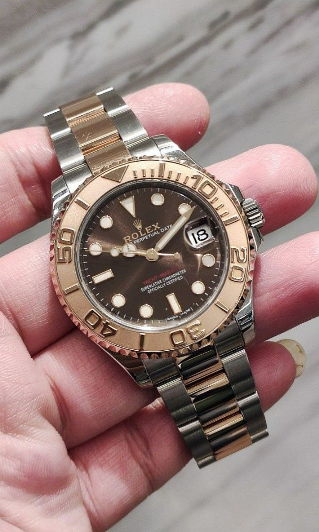 Rolex yacht master discount 37mm rose gold