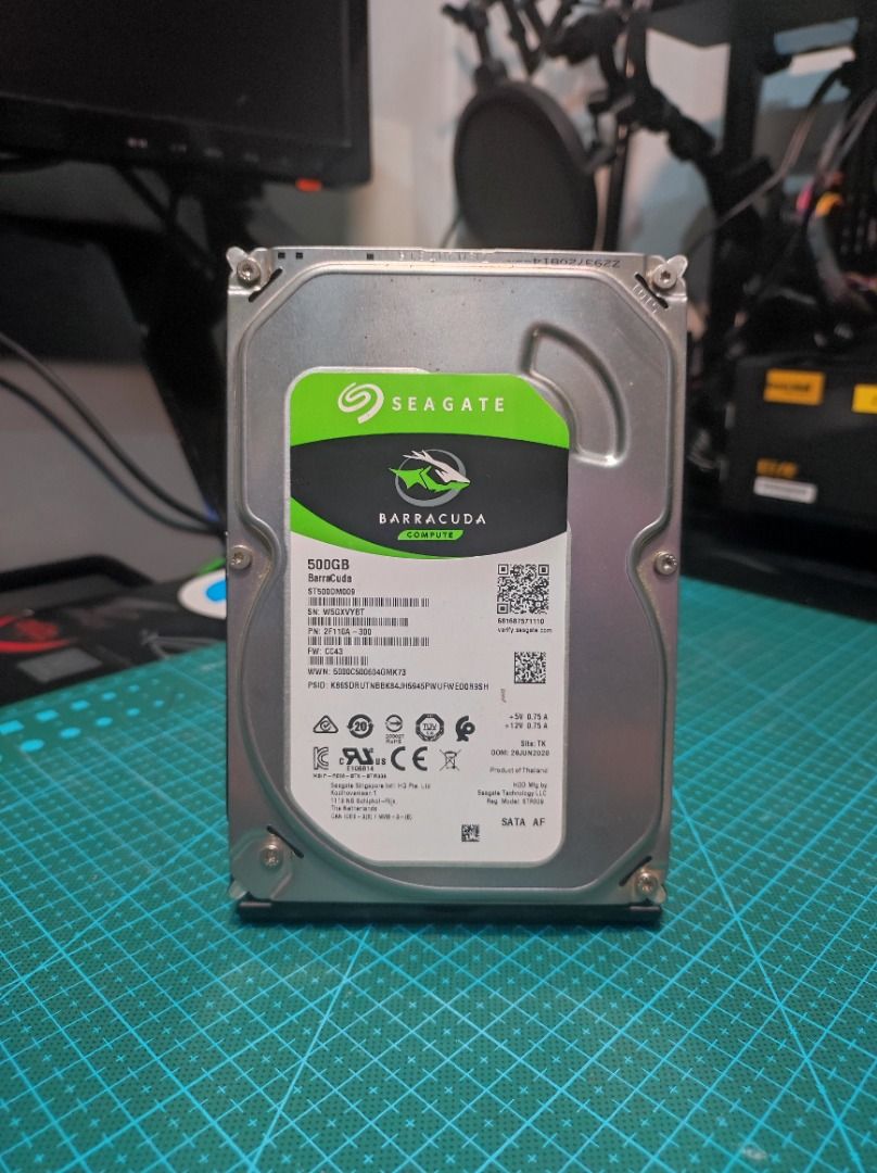 Seagate Barracuda Compute 500GB 3.5" HDD, Computers & Tech, Parts ...
