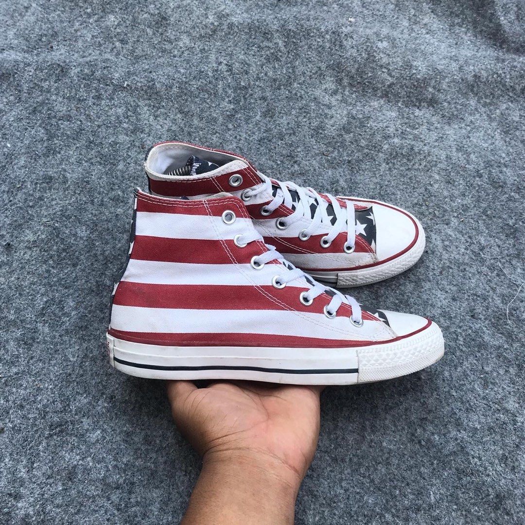 Sepatu Converse American Flag Fesyen Pria Sepatu Sneakers di