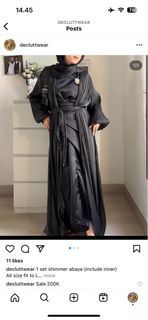 Shimmer abaya include inner