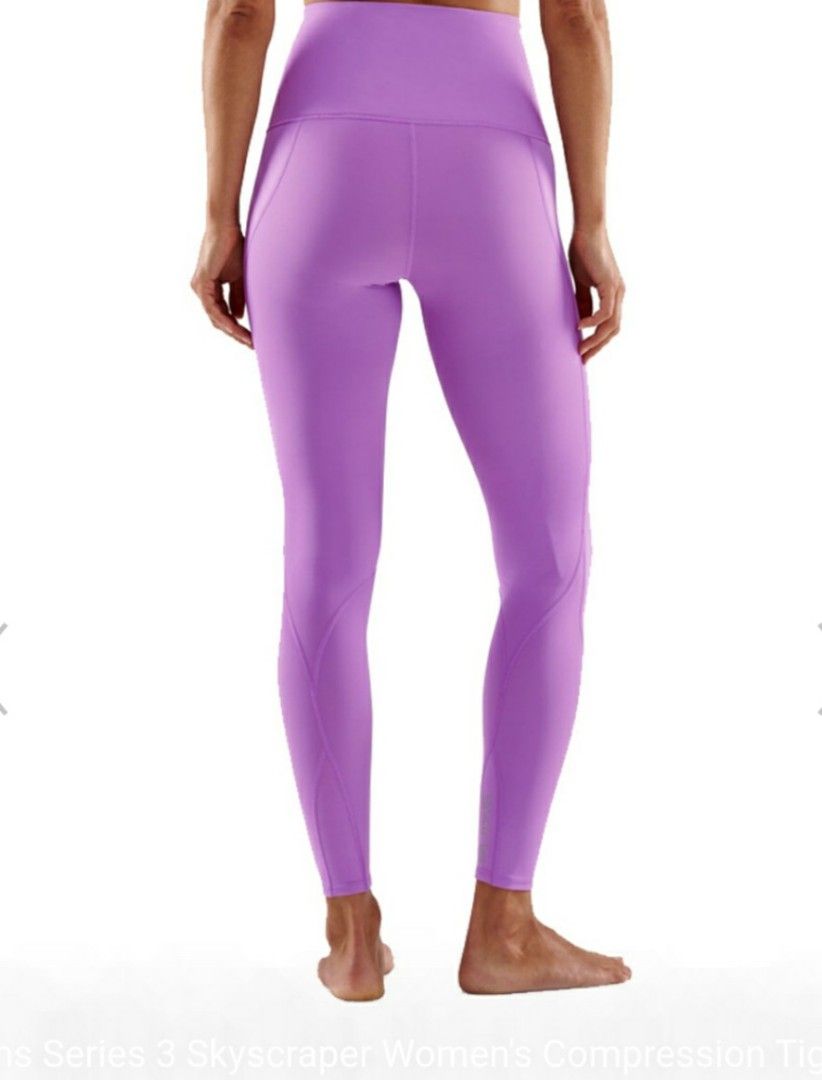 Skins Compression Long Tights, Women Series 3 Skyscraper - Iris Orchid,  100% Authentic, Women's Fashion, Activewear on Carousell