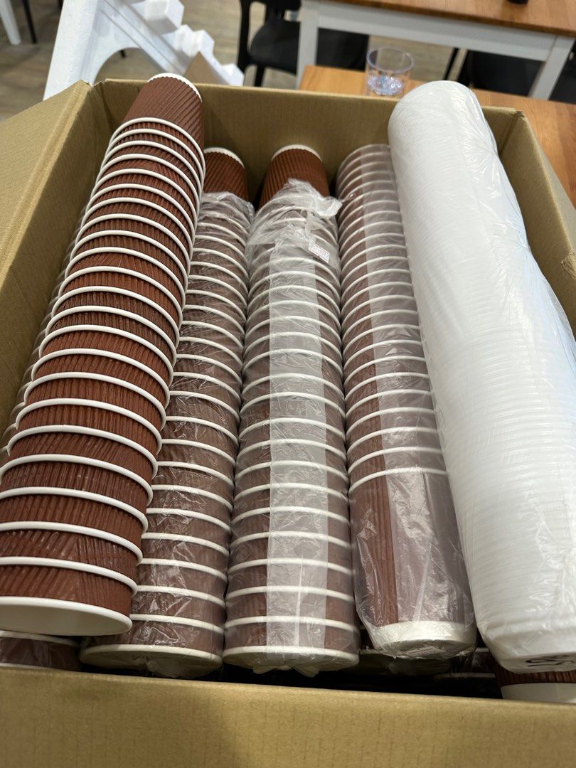 SKP PAPER COFFEE CUP 230ML WITH LID, Furniture & Home Living ...