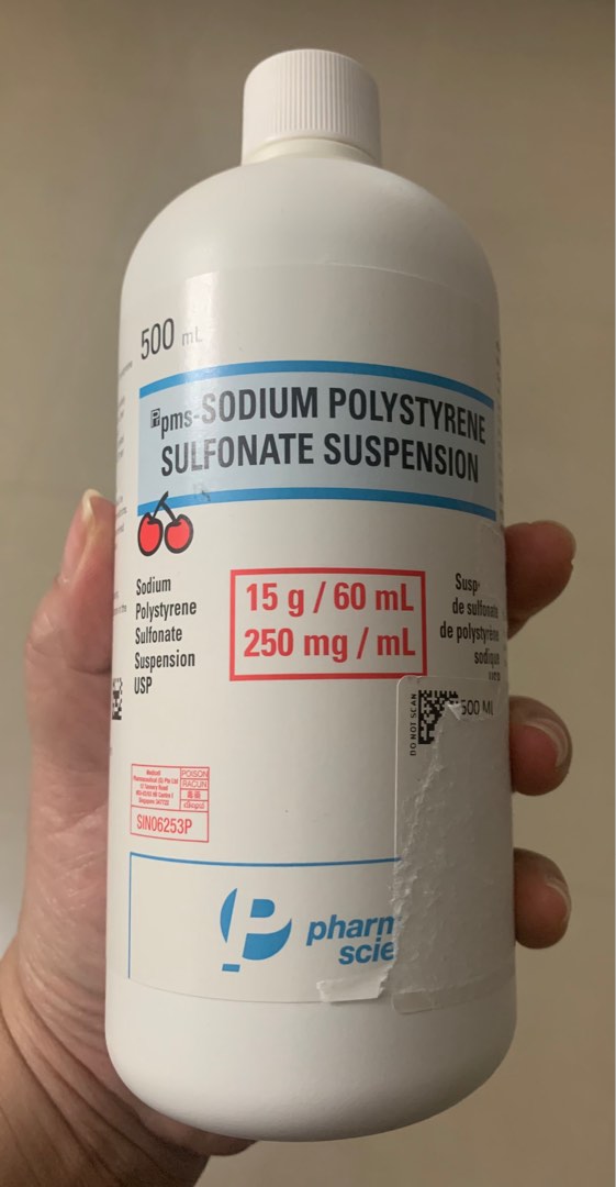 Sodium polystyrene sulfonate Suspension 500 ml, Health & Nutrition ...