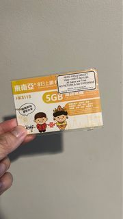 Southeast Asia Unlimited Data Sim (Multi-Country) for 8 days