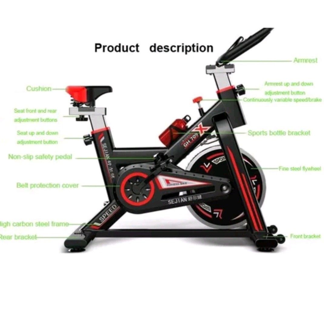 Spinning Bike, Sports Equipment, Exercise & Fitness, Cardio & Fitness