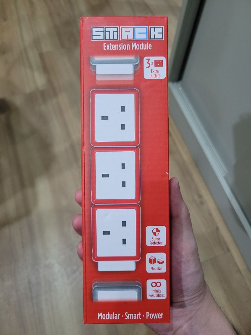 STACK EXTENSION MODULE (Category: Electrical, Adaptors & Sockets) located in Singapore. Submitted by seller1two3 (Listing ID 1233745485, Image 1). Description: STACK Extension Module Product Feature - Patented Modular Design - Additional 3X UK Outlets - Interchangeable Colour Cap For Easy Identification - Surge Protected STACK 3 additional power outlets to your STACK power system with the 3-Outlet Extension Module. Please do check my other listin