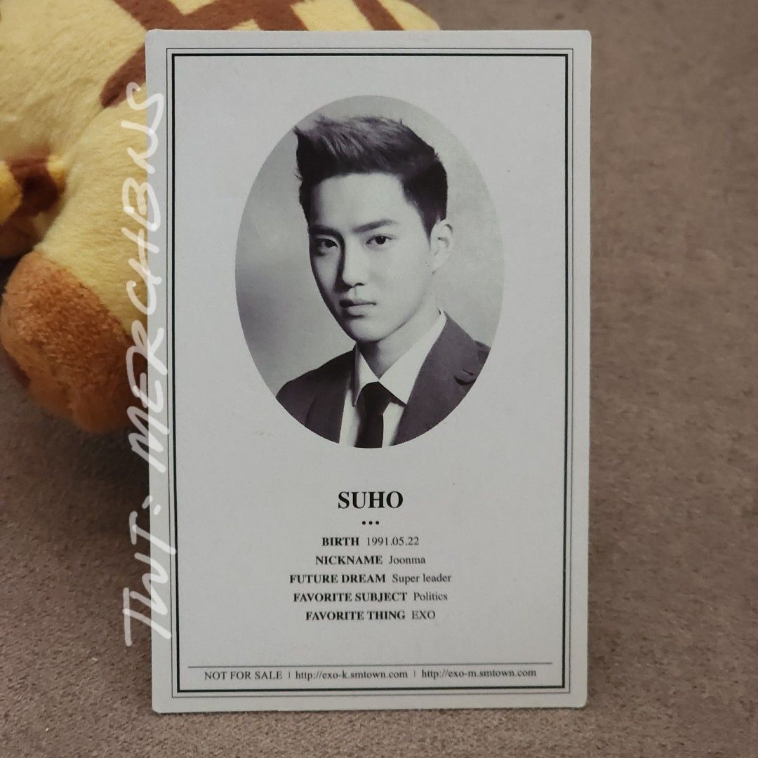 suho exo xoxo album photocard pc official kpop on Carousell