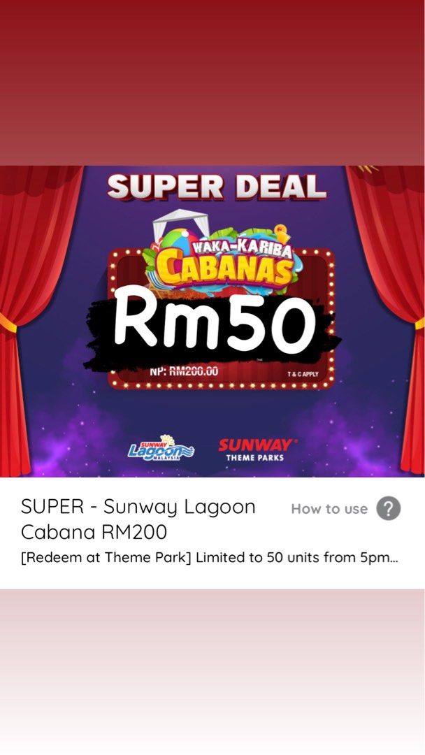 Sunway Lagoon Tickets And Vouchers Event Tickets On Carousell 