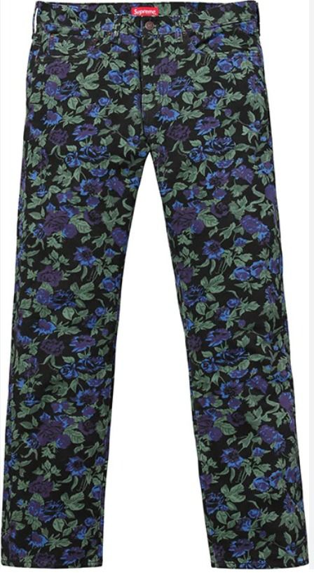 Supreme Levi s Roses 505 Jeans Men s Fashion Bottoms Jeans on