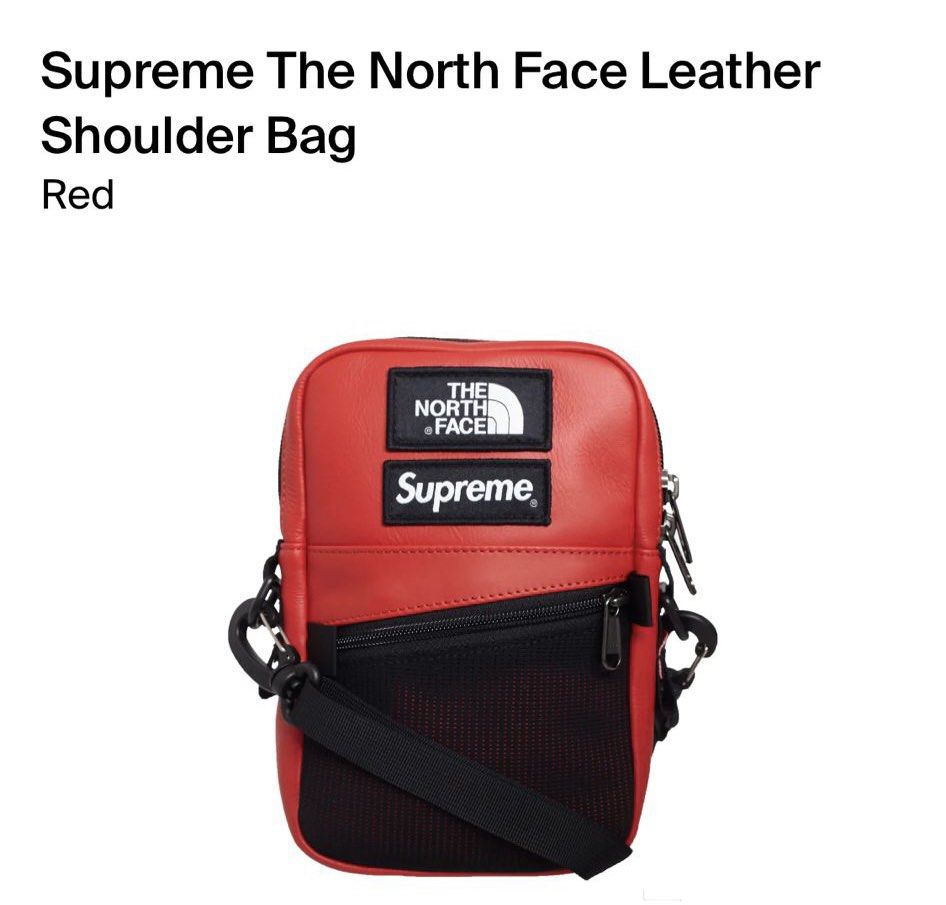 Supreme The North Face Leather Shoulder Bag, 名牌, 手袋及銀包