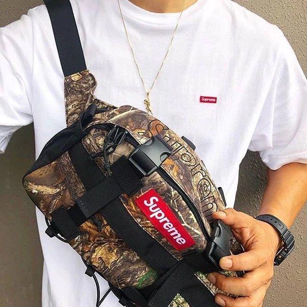 Supreme Waist Bag Tree Camo