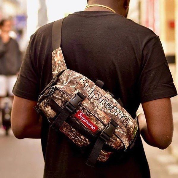 Supreme Waist Belt Bag Real Tree Camo, Men's Fashion, Bags, Sling