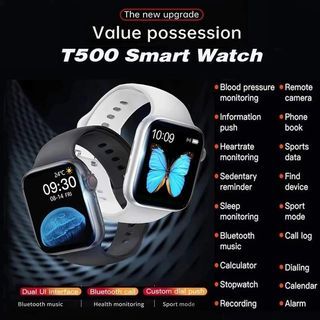 T500 Smart Watch 1.75inch Bluetooth Call/Touch Screen Music Sports Bracelet Pedometer Tracker
