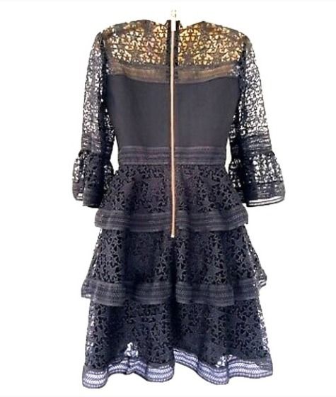 Ted baker star lace shop ruffle dress