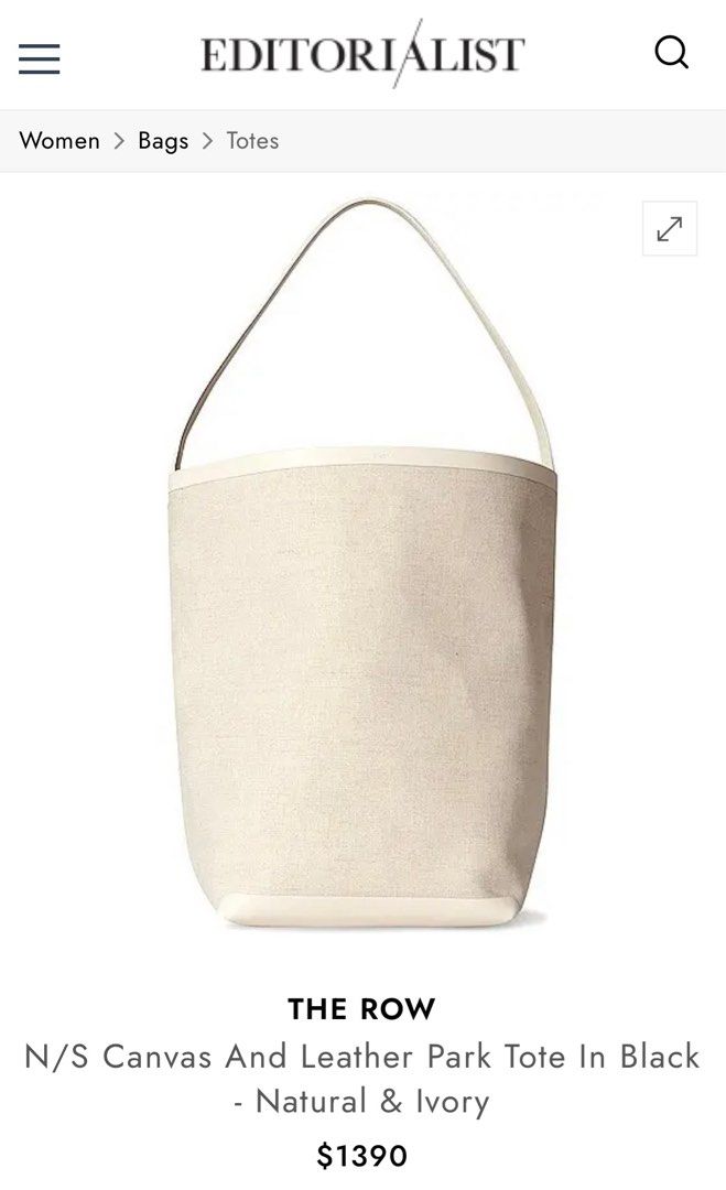 The row clearance canvas bag