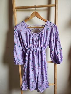 Tie up on back dress