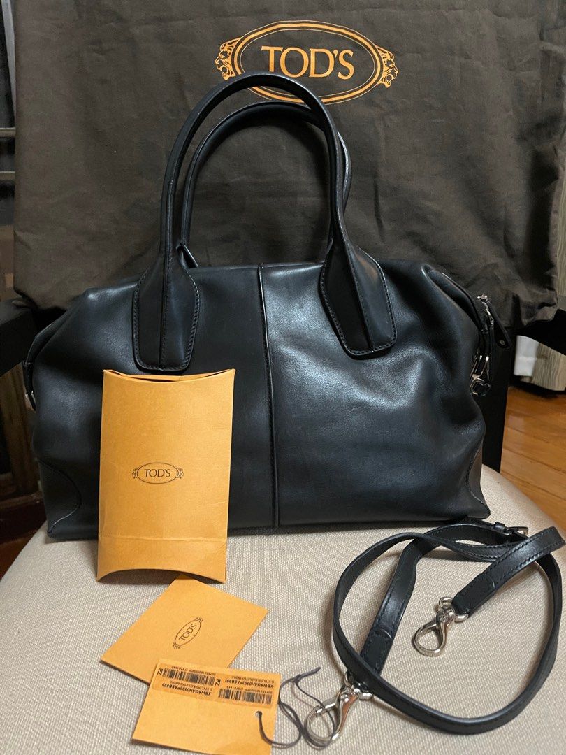Tods D styling bauletto bag with long strap, Luxury, Bags