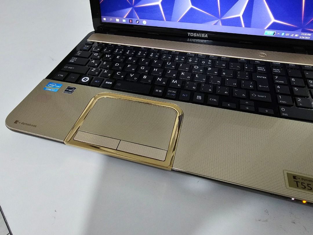 Toshiba GOLD Color Laptop / Core i7 with 12gb RAM and 256gb SSD Ready