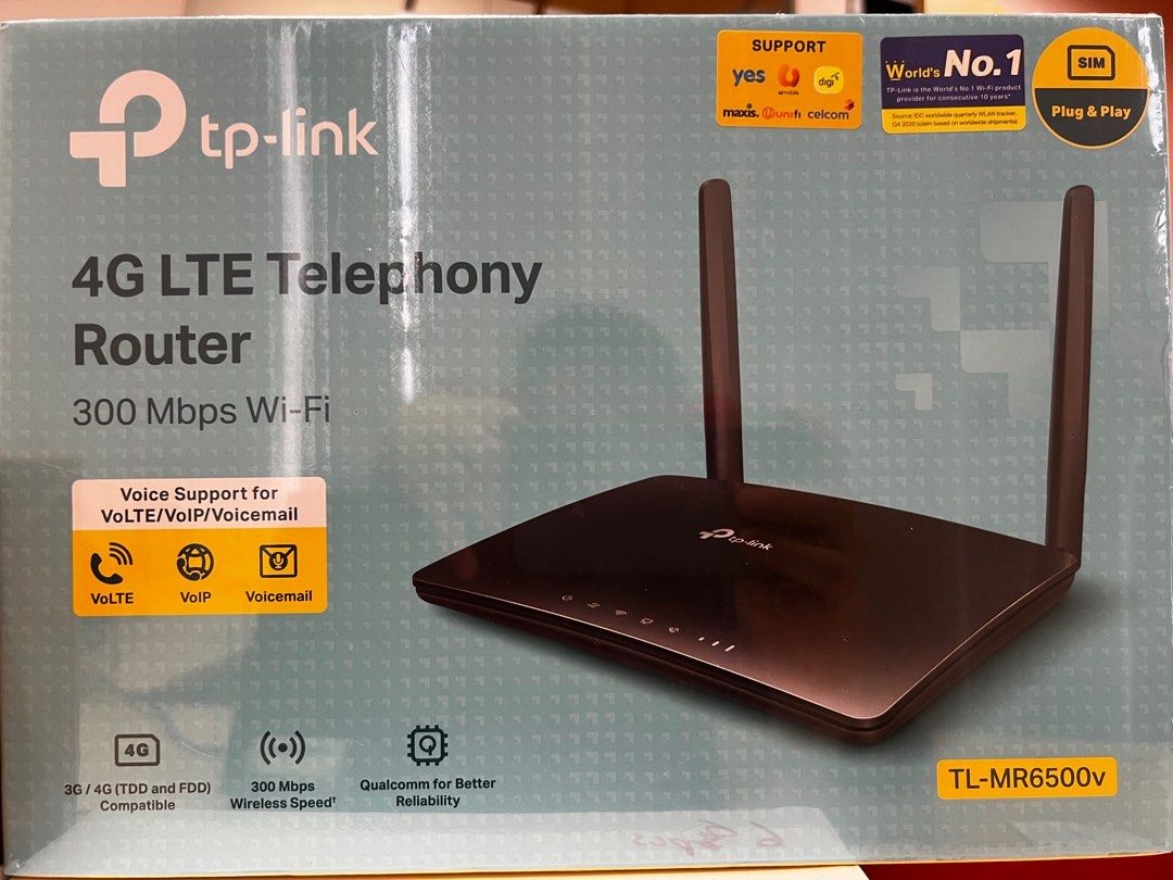 TL-MR6500v, Telephony TP-Link Parts Networking Computers 4G & & on Router Tech, Carousell Accessories, LTE