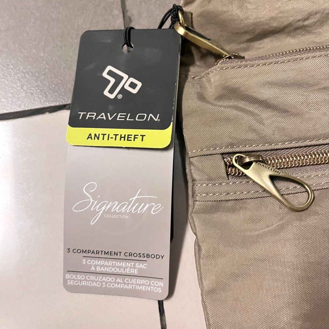 Travelon signature 2025 3 compartment crossbody