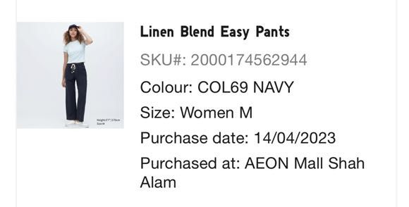 Linen Blend Easy Pants