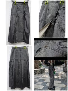 Unique denim skirt