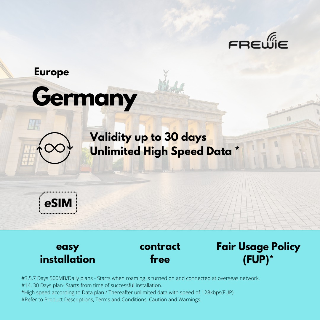 Unlimited* Germany eSIM Data Roaming (*FUP), Mobile Phones & Gadgets, Mobile & Gadget