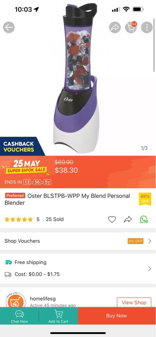 Unopened Oster blender juicer milkshake maker, TV & Home Appliances