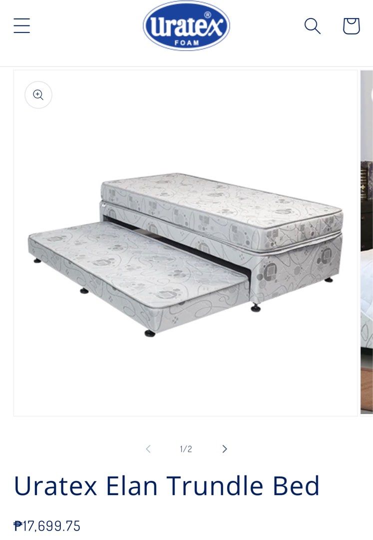 Uratex discount trundle bed