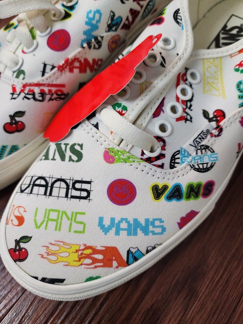 Vans with logo all over store