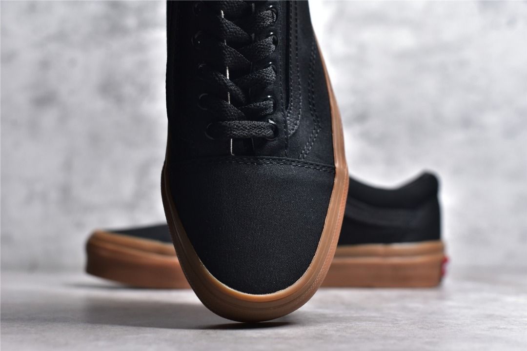 Vans Sk8 Low Black gum soles shoes Men s Fashion Footwear Sneakers on Carousell