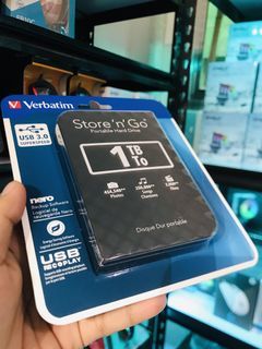 🧡Verbatim 1TB Store n Go Portable HDD USB 3.0 Black 53194