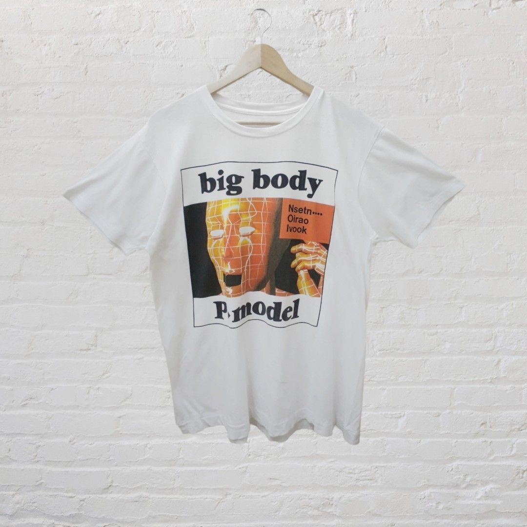 Vtg 90s P - Model Japanese electonica techno-pop band Big Body album promo  single stitch tee