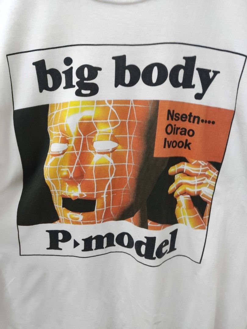 Vtg 90s P - Model Japanese electonica techno-pop band Big Body album promo  single stitch tee