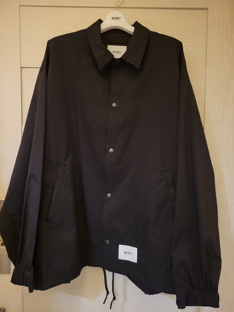 WTAPS CHIEF JACKET / POLY. TWILL SIGN / BLACK / SIZE 04, 男裝