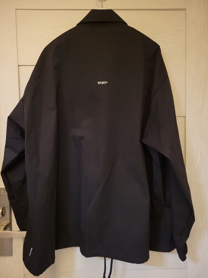 WTAPS CHIEF JACKET / POLY. TWILL SIGN / BLACK / SIZE 04, 男裝