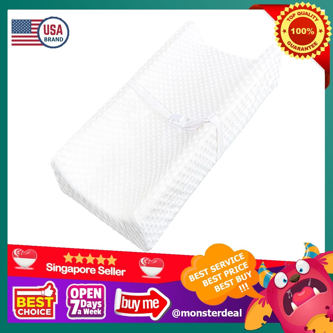 YENING Baby Diaper Changing Pad for Dresser Top with Cover