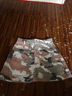 Zara Camouflage Mini Skirt