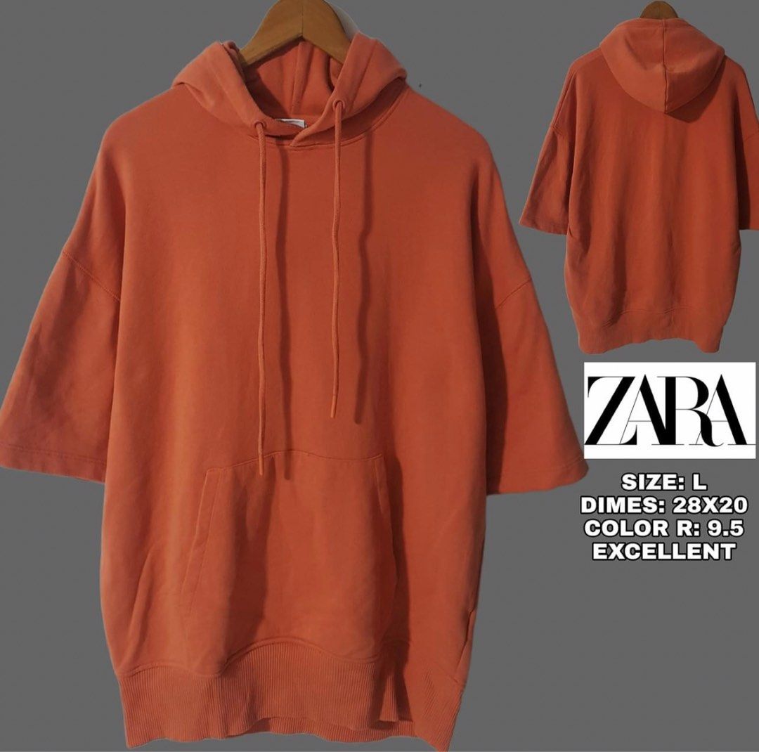 Zara orange hoodie online