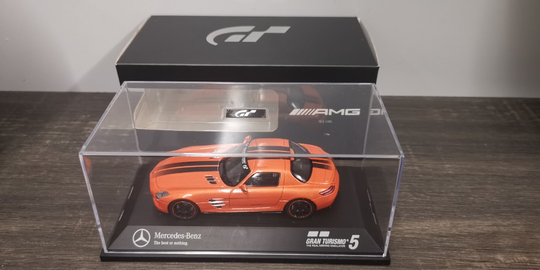 超希少 Schuco 1/43 M.Benz AMG SLS Orange グランツーリスモ5-