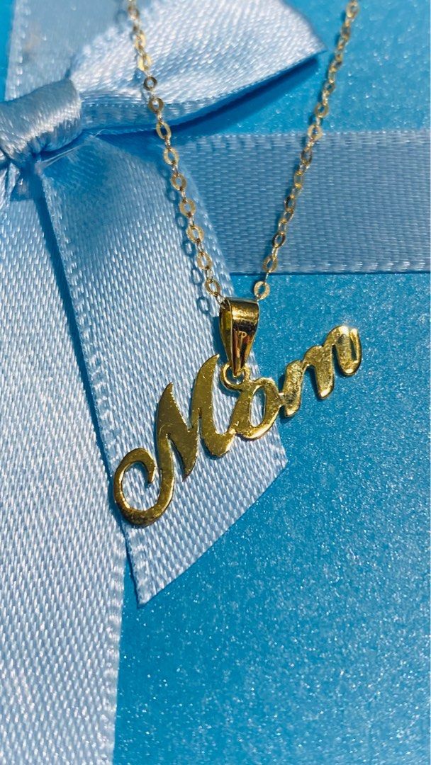 18K Gold Mom Pendant Women s Fashion Jewelry Organisers