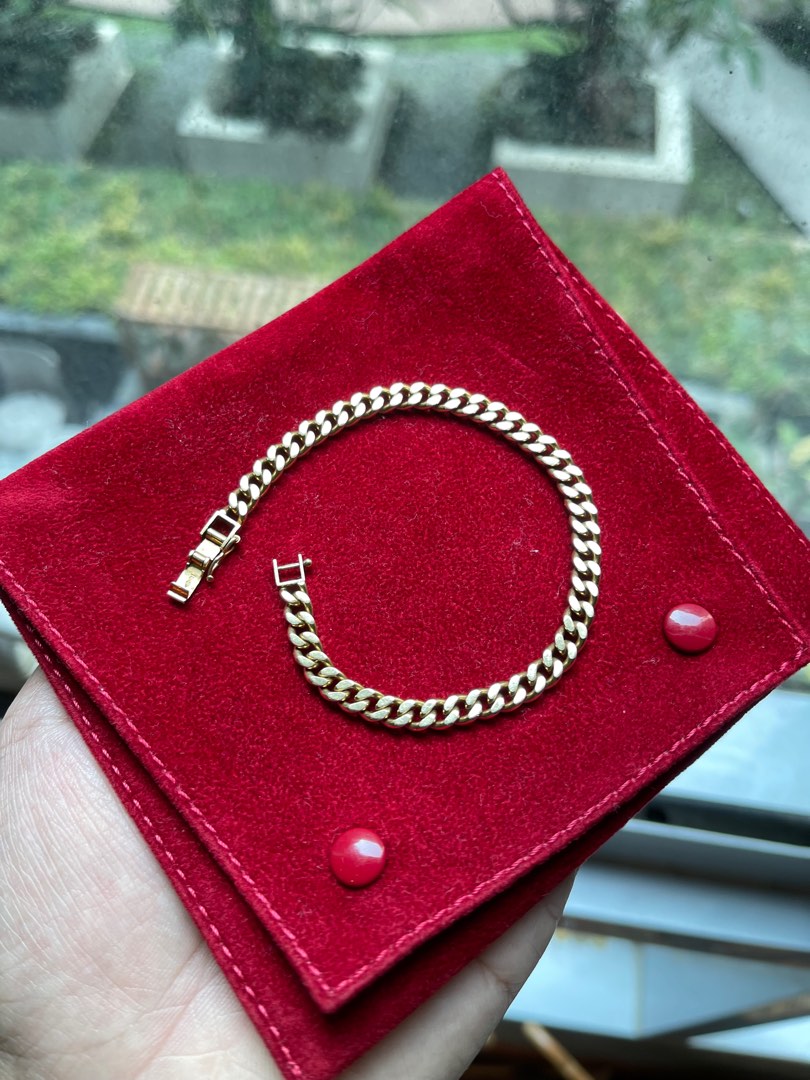 18k japan gold bracelet 20grams, Women's Fashion, Jewelry & Organizers