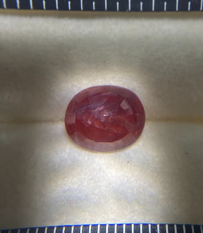 Purplish red ruby price sale